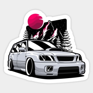 Silver Forester STI Sticker